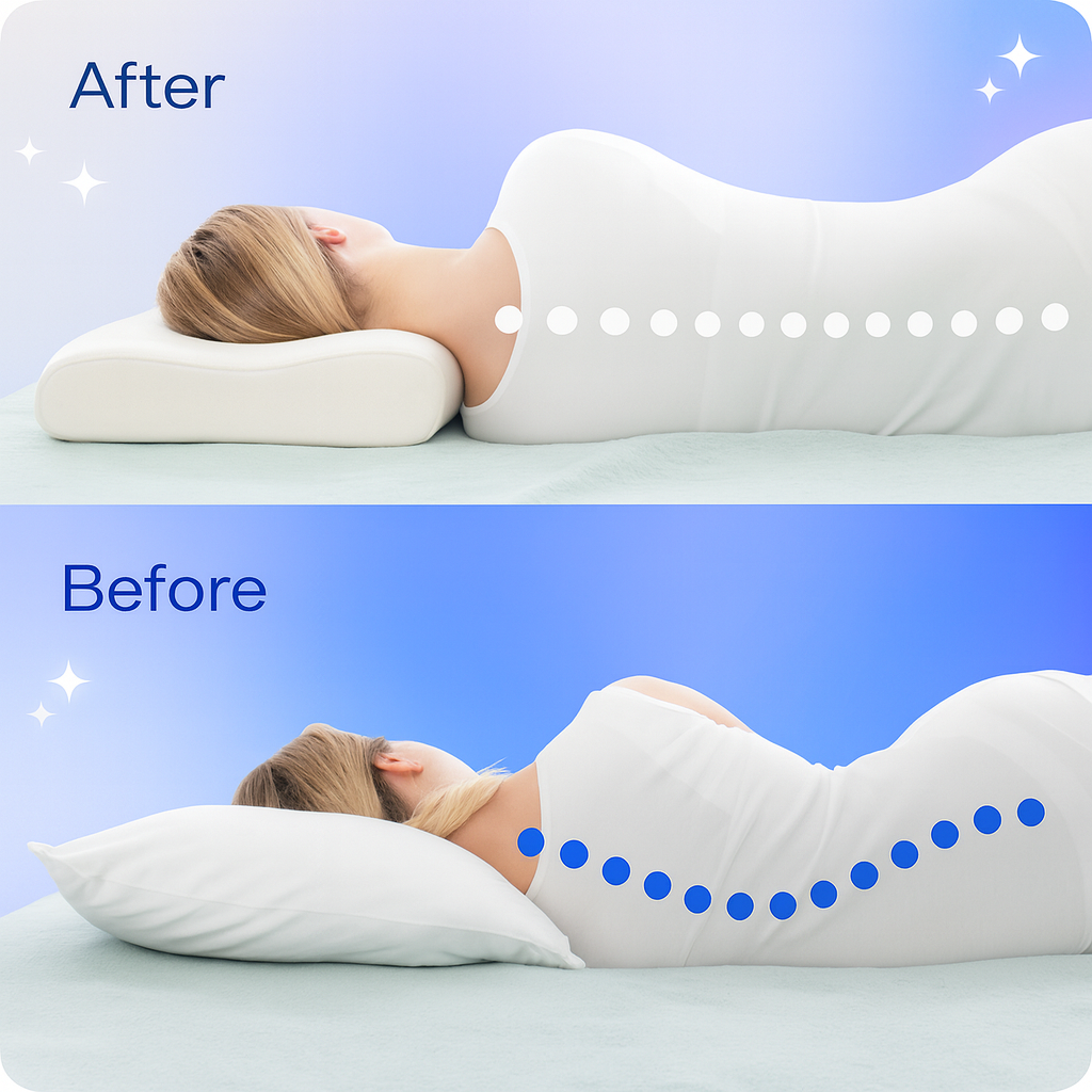 Orthopedic Memory Foam Pillow for Pain Free Sleeping