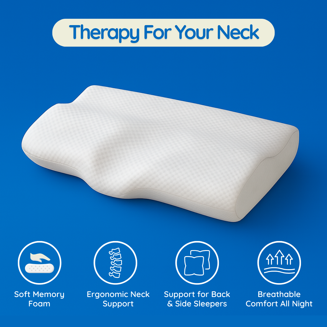 Orthopedic Memory Foam Pillow for Pain Free Sleeping