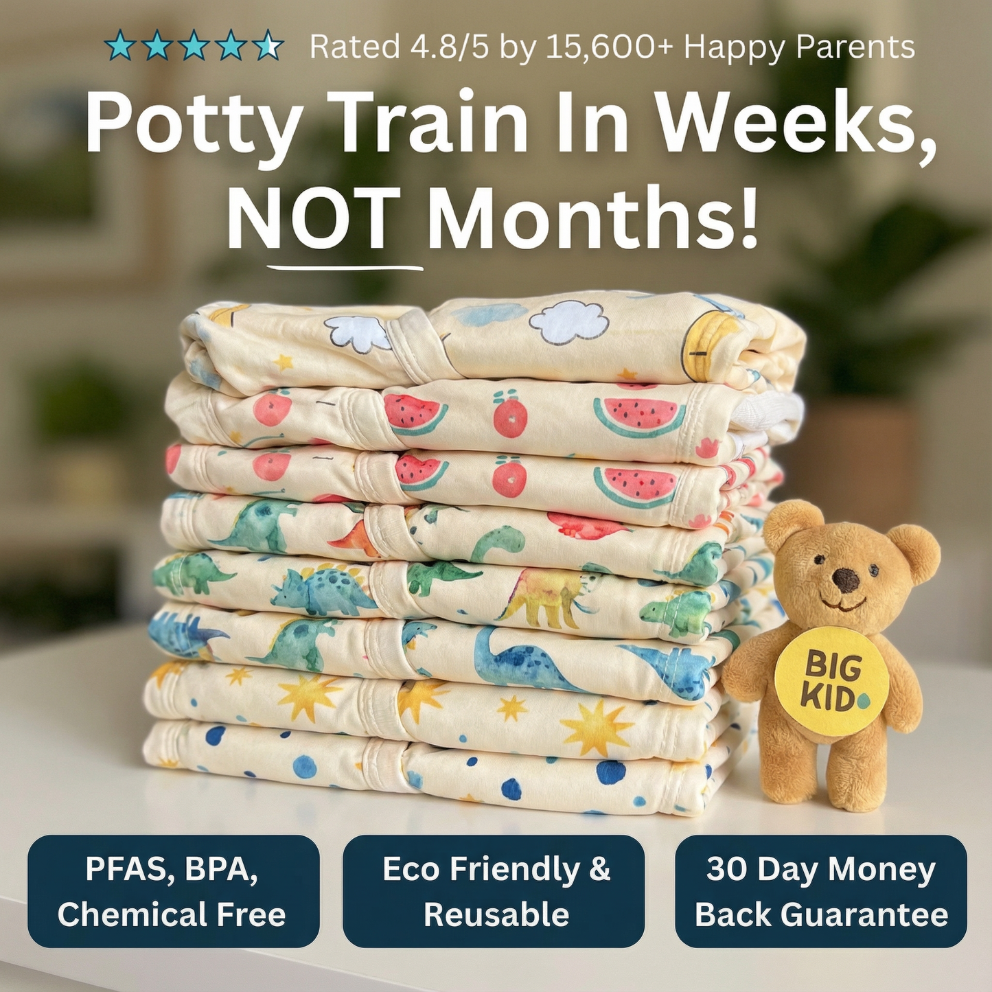 Organic Cotton Potty Training Pants