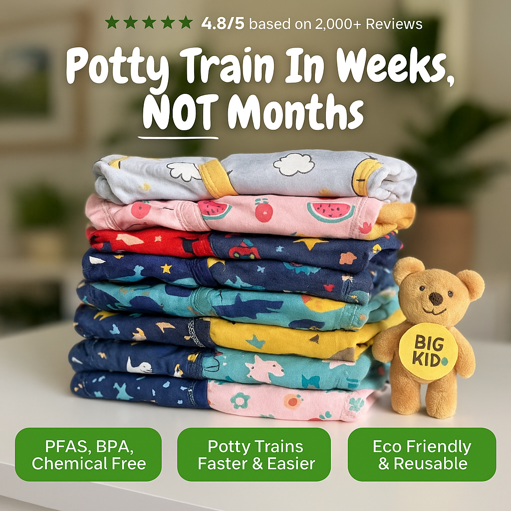 Smoove 4 Pack Potty Training Underwear – Soft Cotton Reusables
